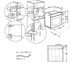Духовой шкаф Electrolux OKA9S31CX схема