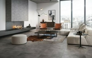 Грес Cersanit Velvet Concrete 59.8х119.8 Light Grey интерьер