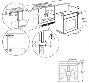 Духовой шкаф Electrolux EOA5220AOV схема