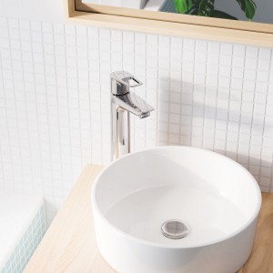 Смеситель для умывальника высокий Grohe BauLoop New XL-Size без донного клапана 23764001 фото