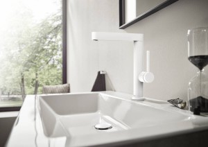 Смеситель для умывальника Hansgrohe Finoris 230 с поворотным носиком 2JET белый матовый 76060700 фото