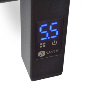 Полотенцесушитель электрический Navin Stugna 480х800 Sensor таймер черный муар фото