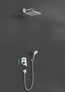 Душевая система Hansgrohe Crometta E 240 с однорычажным смесителем 27957000 
хром фото