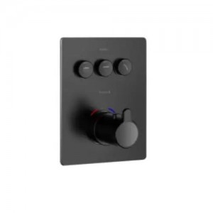 Термостат для ванны скрытого монтажа Imprese SMART CLICK черный матовый (ZMK101901236) фото