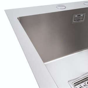 Кухонная мойка Platinum Handmade HSB 400x500x230 нержавейка толщина 3.0/1.0 
36980-3