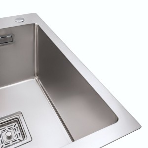 Кухонная мойка Platinum Handmade HSB 400x500x230 нержавейка толщина 3.0/1.0 
36980-5