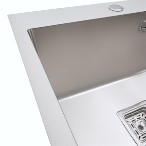 Кухонная мойка Platinum Handmade HSB 500x450x230 нержавейка толщина 3.0/1.0 
37016-3