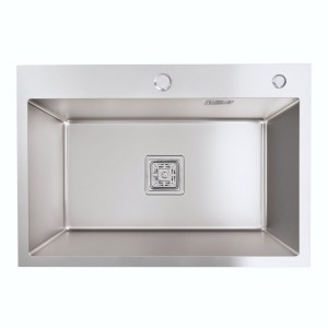 Кухонная мойка Platinum Handmade HSB 650х450х230 нержавейка толщина 3.0/1.0 
37020-1