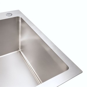 Кухонная мойка Platinum Handmade HSB 650х450х230 нержавейка толщина 3.0/1.0 
37020-2