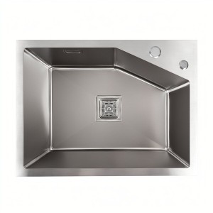 Кухонная мойка  Platinum Handmade 58*43B HSB нержавейка толщина 3.0/1.0 
37023-1