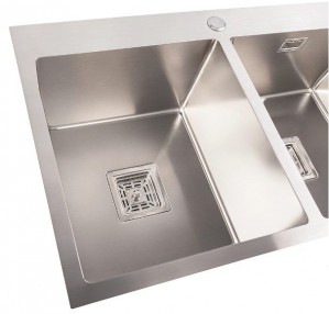 Кухонная мойка Platinum Handmade HDB нержавейка на две чаши 780x480 мм 
3.0/1.0 36122-4