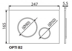 Комплект B604 инсталляция Cersanit TECH LINE OPTI кнопка OPTI B2 хром унитаз VIRGO CLEAN ON S701-633 схема