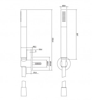 Душевой набор Cersanit INVERTO черный S951-399 интерьер