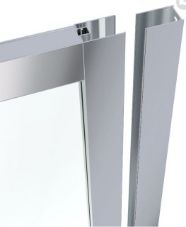 Душевая дверь Eger Lexo 599-809/1 трехсекционная раздвижная прозрачная 90 см- 
фото 3