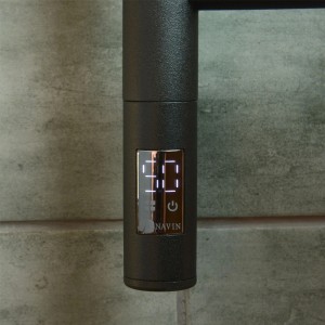 Полотенцесушитель электрический NAVIN Камелия 480х600 Sensor сенсор с 
таймером черный муар фото