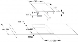 Варочная поверхность индукционная Gorenje IT321KR домино схема