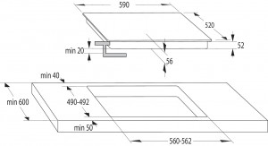 Варочная поверхность индукционная Gorenje ISC645BSC схема