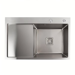 Кухонная мойка Platinum Handmade 78х50B R нержавеющая сталь два отверстия квадратный сифон 3.0/1.0 SP000037034 фото