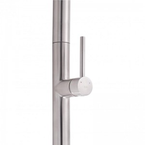 Смеситель для кухни Qtap Lenicka с выдвижным изливом QTLEN9138103UN Brushed 
Nickel PVD фото