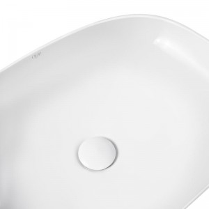 Раковина-чаша Qtap Cardinal 600х380х140 White с донным клапаном QT04117060TW