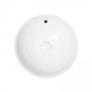 Раковина-чаша Qtap Robin 383х383х175 White с донным клапаном QT1311L408W