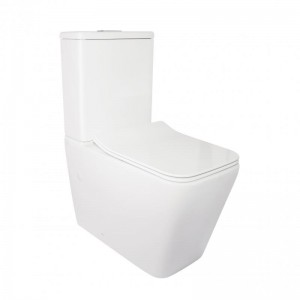 Унитаз-компакт Qtap Crow безободковый с сиденьем Soft-close QT05222170W фото