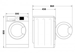 Стиральная машина Whirlpool WRBSS6215WUA фронтальная 43см фото