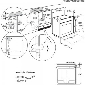 Духовой шкаф Electrolux COE7P31X схема