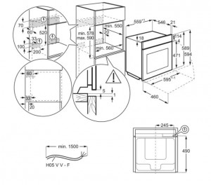 Духовой шкаф Electrolux EOB7S31X схема