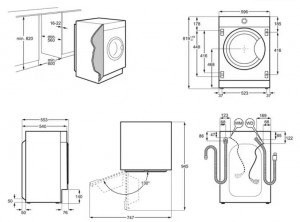 Встраиваемая стиральная машина Electrolux EW7N7F348SUI схема