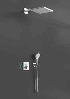 Душевая система скрытого монтажа Hansgrohe Raindance E 300 1jet с ShowerSelect Square 27952000 фото