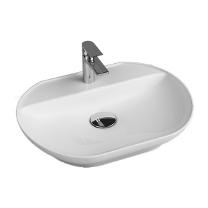 Умывальник на столешницу Quarter Bath Smooth Line 42x55 см белый 70SM23055