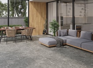 Грес Cersanit Pavia 42х42 Grey mat интерьер