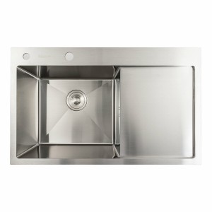 Кухонная мойка нержавейка 78*48 L Platinum Handmade два отверстия 3.0/0.8 мм SP000041330