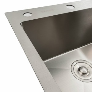 Кухонная мойка нержавейка 78*48 L Platinum Handmade два отверстия 3.0/0.8 мм SP000041330