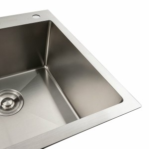 Кухонная мойка нержавейка 78*48 R Platinum Handmade два отверстия 3.0/0.8 мм SP000041329