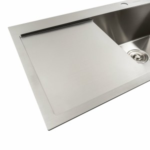 Кухонная мойка нержавейка 78*48 R Platinum Handmade два отверстия 3.0/0.8 мм SP000041329