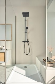 Душевая система Tempesta Cosmopolitan System 250 Cube 266892431 черный мат