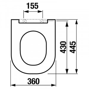 Унитаз подвесной JIKA MIO RIMLESS с крышкой  (H8207140000001+H891716000) фото