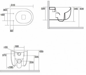 Инсталляция Grohe Rapid SL 38772001 клавиша хром с подвесным унитазом AXA Glomp