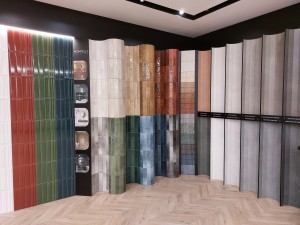 Плитка Paradyz Monpelli 6.5х29.8 STR Mix Olive интерьер