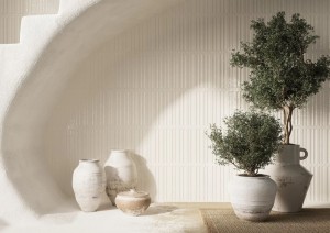 Плитка Paradyz Monpelli 6.5х29.8 STR B White интерьер