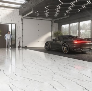 Грес Intergres Venato 60x60 светло-серый 071L интерьер