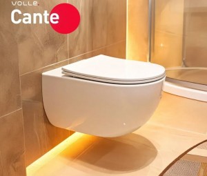 Унитаз подвесной безободковый VOLLE CANTE 2.0 вихревой слив сиденье дюропласт 1312.001000 фото