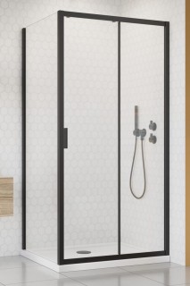 Бокова стінка Radaway Alienta Black S 800х1900 прозоре скло 10270080-54-01 фото