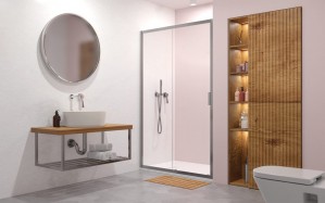 Душові двері Radaway Alienta Chrome DWJ 1100х1900 прозоре скло 10260110-01-01 фото