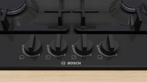 Газовая варочная поверхность Bosch PGP6B6K90R черная эмаль фото