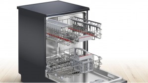 Отдельностоящая посудомоечная машина Bosch SMS4IKC62T черная нерж сталь 60 см фото