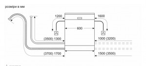 Отдельностоящая посудомоечная машина Bosch SMS4IKC62T черная нерж сталь 60 см