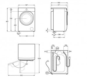 Стиральная машина с сушкой Electrolux EW7W4492U схема